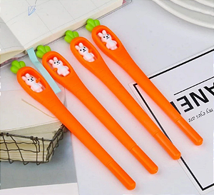 Caneta Cenoura com Coelhinho