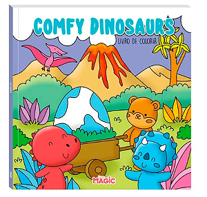 Livro De Colorir Comfy Dinossaurs Bobbie Goods