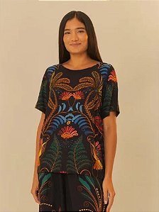 BLUSA FARM ESTAMPADA