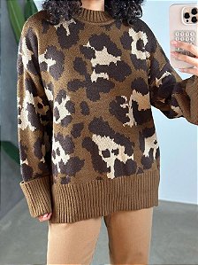 Farm Tricot Feminina 341478 Marrom Claro