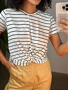 Blusa Feminina Malha M/C  60524 Off White