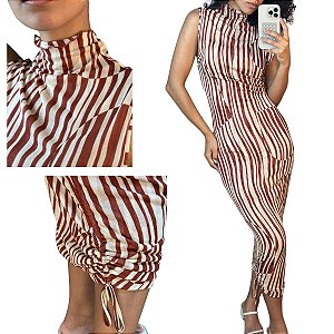 Dress To Vestido Midi 01342387 Bege Claro