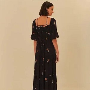 Farm Vestido Longo 325871 Preto