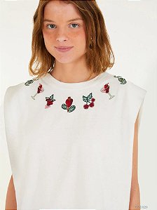 Farm Tshirt Fem  345663 Off White