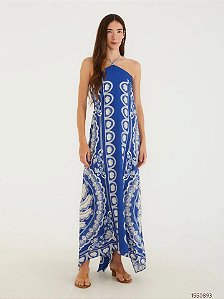 Farm Vestido Midi 351765 Azul