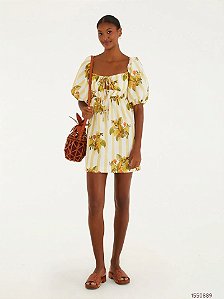 Farm Vestido Curto 347535 Off White