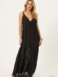 Hit Vestido Longo J26045 Preto