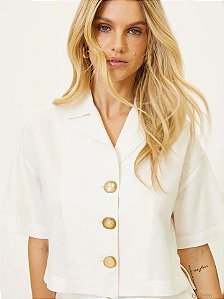 Hit Camisa Fem M/C  F26006 Off White