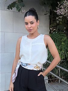 Gatos E Atos Regata Tecido  G3223 Natural