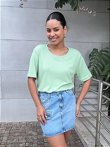 La Qualite-Prima Donna Blusa Fem Malha M/C  14884 Verde Claro