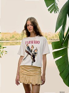 Farm Tshirt Fem  348401 Off White