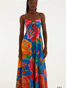 Farm Vestido Midi 345555 Colorido
