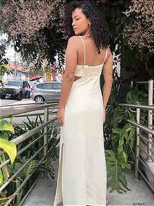 Dress To Vestido Midi 01332437 Bege Crema
