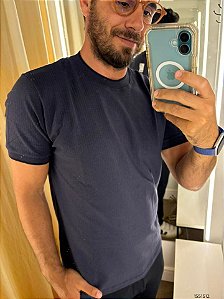 King &Joe Tshirt Masc. M/C Ca01037j Marinho