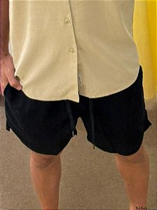 King &Joe Shorts Elastico (Sarja, Jeans, Limho) Sh01008j Preto