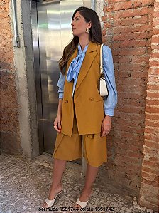 Cor Doce Colete Feminino 445 Camelo