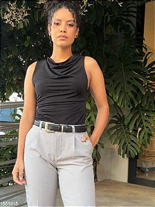 Dress To Regata Tecido  02083364 Preto