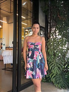 Farm Vestido Curto 345542 Colorido