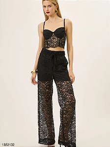 Hit Calca Fem Pijama C26052 Preto