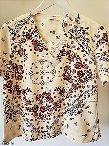 Citta Blusa Fem Tecido M/C  11012 Manteiga