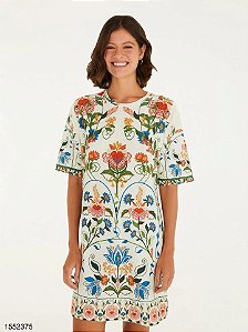 Farm Vestido Curto 346494 Amarelo Manteiga