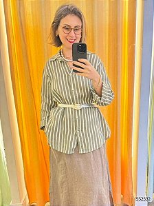 Italy  Camisa Fem M/L 0282 Verde