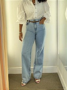 Monnari Calca Fem Wide Leg Jeans E Color,Social Cjm5959 Delave