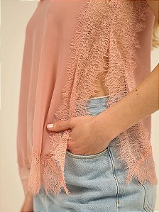 Manaca Regata Tecido  Re216 Rosa