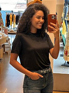 Nice Club Blusa Fem Malha M/C  9979 Preto