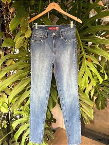 Peoples Calca Fem Jeans Skinny  205651 Used Escuro
