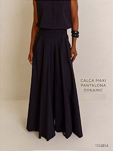 Santa Costura Calca Fem Pantalona  043Cal Preto