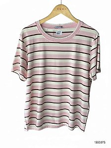 La Qualite-Prima Donna Blusa Fem Malha M/C  6210 Rosa Claro