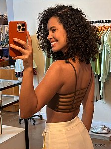 Mysk Top Feminino 60245 Cafe