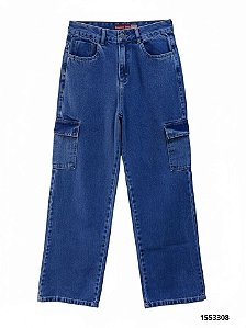 Peoples Calca Fem Wide Leg Jeans E Color,Social 206021 Used