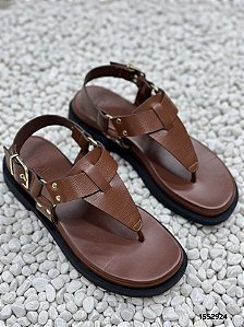 C.Shoes Sandalia 1651208 Conhaque