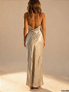 Manaca Vestido Longo 1283 Bege