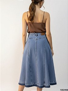 Trama Saia Midi 24000 Used Escuro