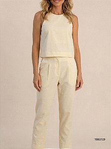 Dress To Calca Fem Cenoura Jeans, Sarja, Alfaiataria 03131003 Off Nevoa