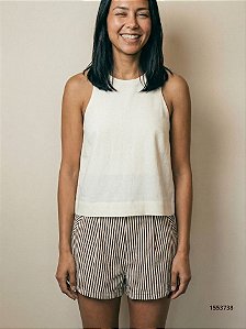 Dress To Shorts Fem Color Sarja 04010443 Off White