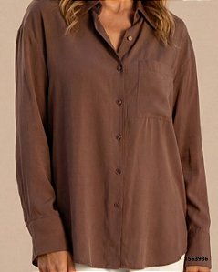 Dress To Camisa Fem M/L 02083604 Marrom Terra