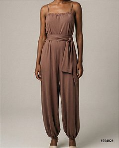 Dress To Macacao Comprido Fem. 07231107 Marrom Terra