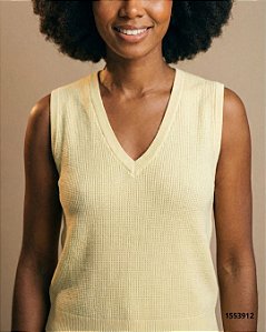 Ad Malha Tricot Tricot Fem. M/L, M/C. Alca Qq246 Amarelo Manteiga