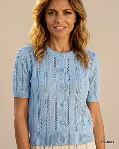 Levis Tricot Fem. M/L, M/C. Alca 005A80001 Azul Claro