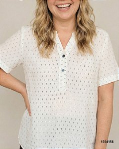 Citta Blusa Fem Tecido M/C  11160 Off White