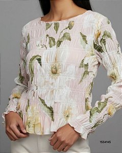 Farm Blusa Fem Tecido M/L 359296 Rosa Claro