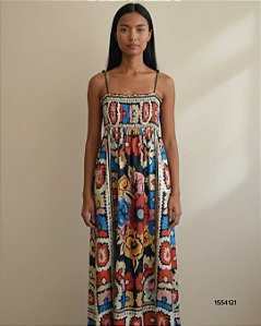 Farm Vestido Longo 355026 Preto