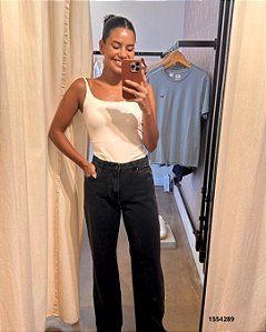 Monnari Calca Fem Stella(Wide Leg) Cjm6303 Jeans Black