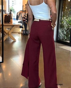 Monnari Calca Fem Pantalona  Cpp5941 Bordo