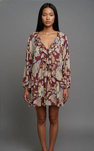 Farm Vestido Curto 355043 Vinho