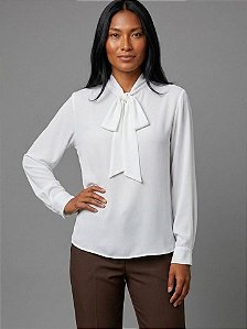 Vocco Plus Blusa Fem Tecido M/L 69421 Branco